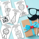 Fathers Day Coloring Cards