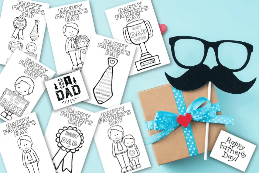 8 Free Printable Father’s Day Cards to Color That Dad Will Love
