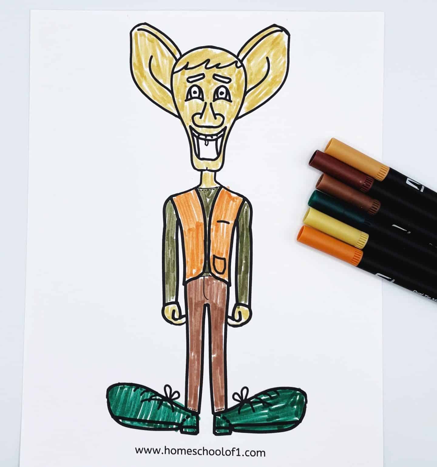 bfg coloring page