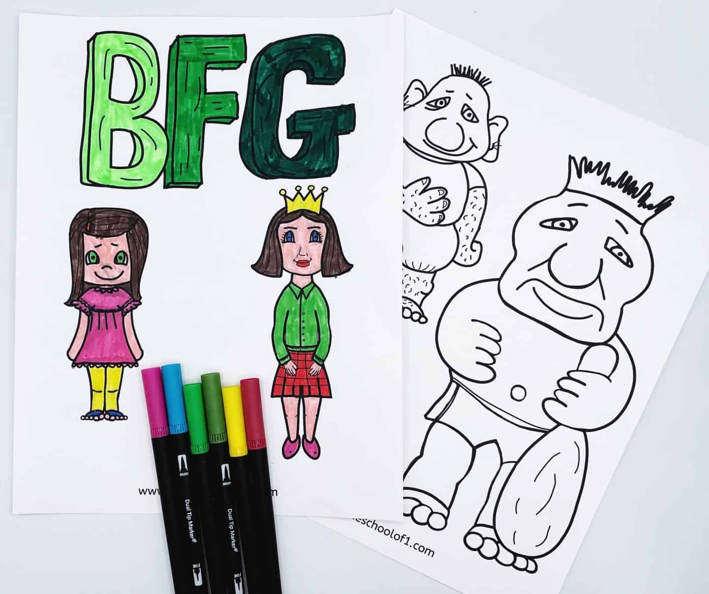 bfg coloring pages