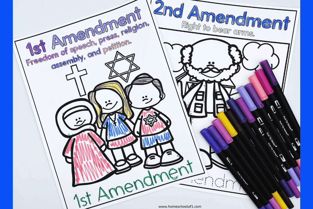 bill of rights coloring pages