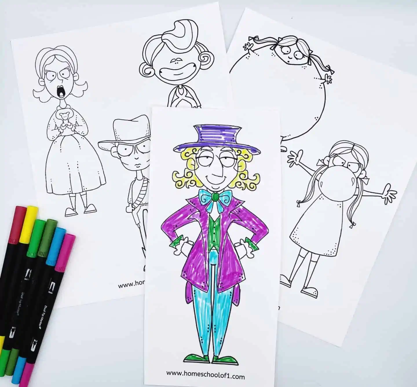 charlie and the chocolate factory coloring pages