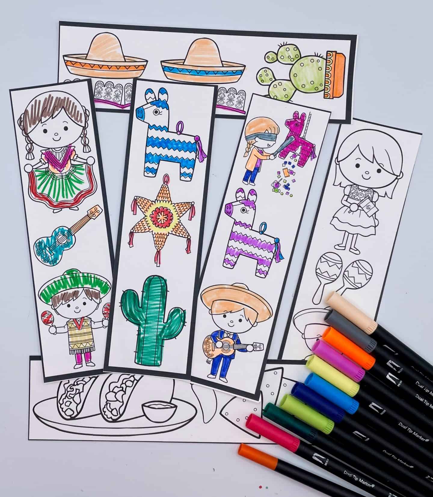 cinco de mayo bookmark printables