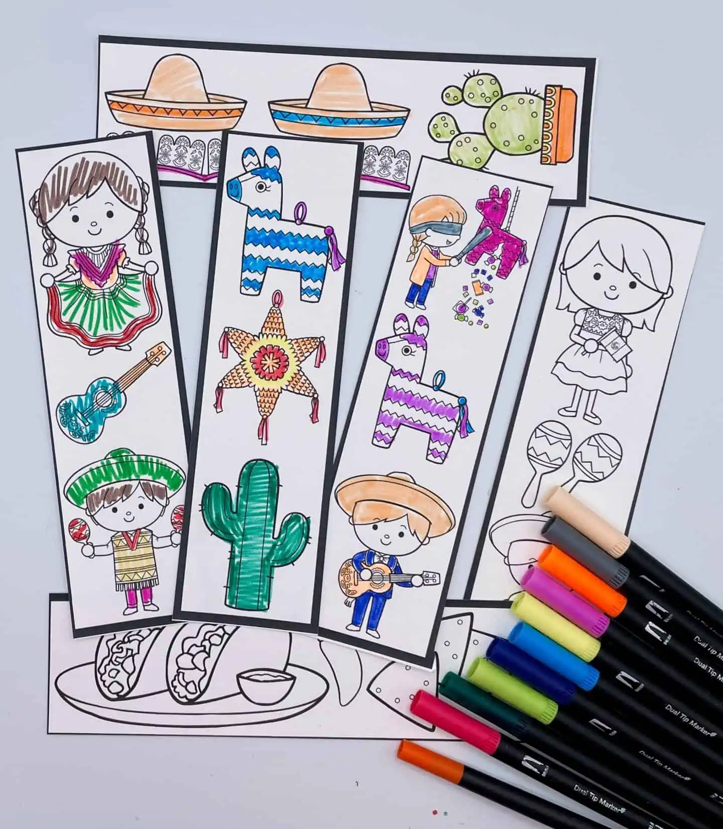 cinco de mayo bookmark printables
