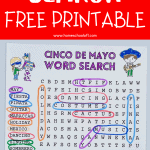 cinco de mayo word search printable