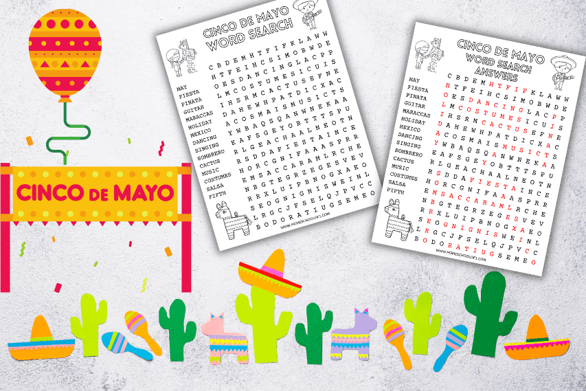 cinco de mayo word search