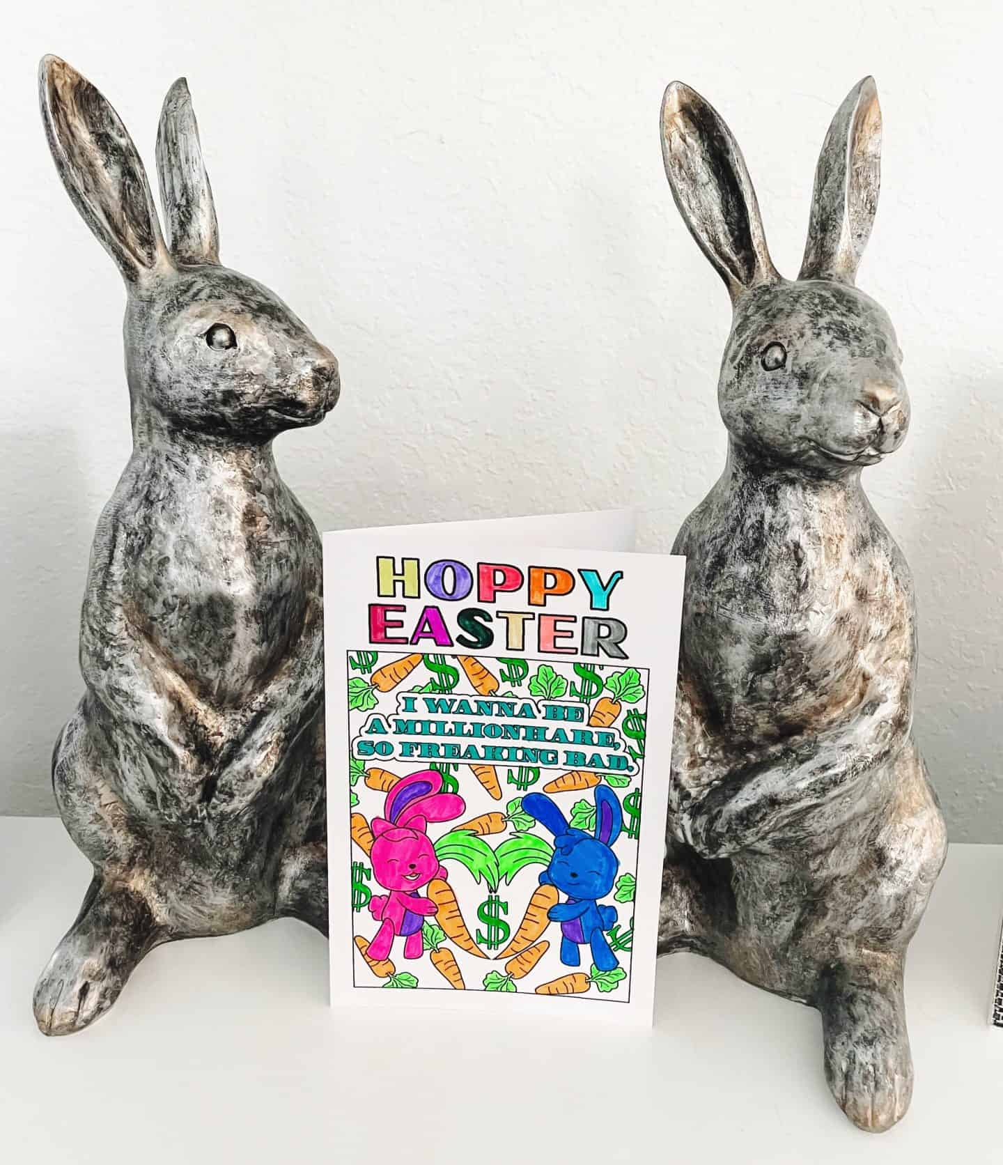easter cards to color