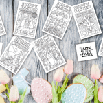 Free Easter printable cards to color in