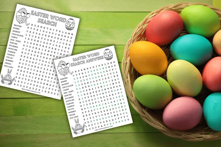 Free Easter Word Search Printable (That Is Not Religious)