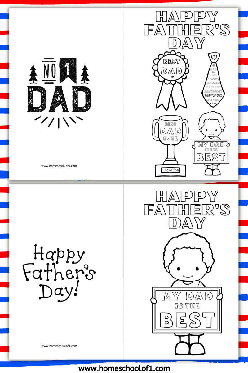 father's day cards to color