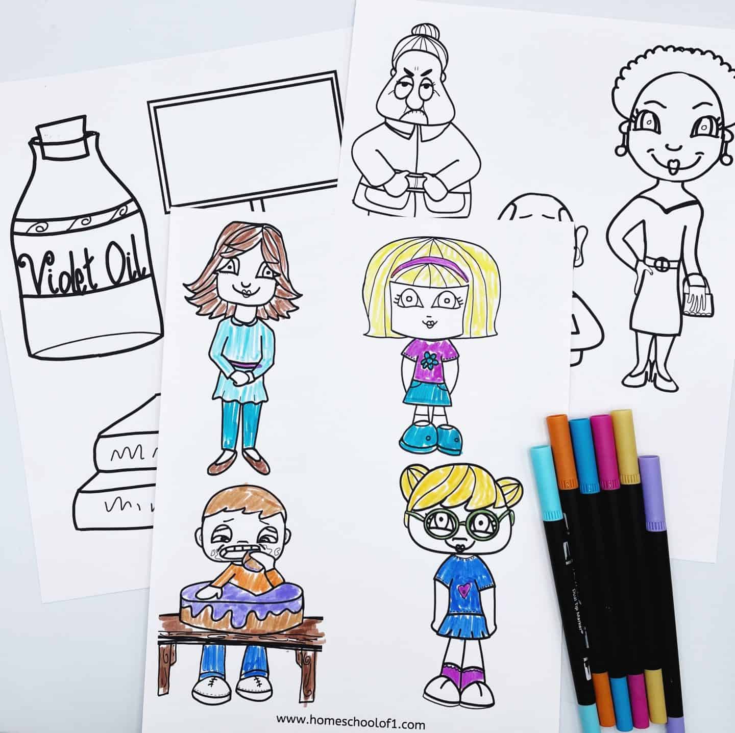 matilda coloring pages