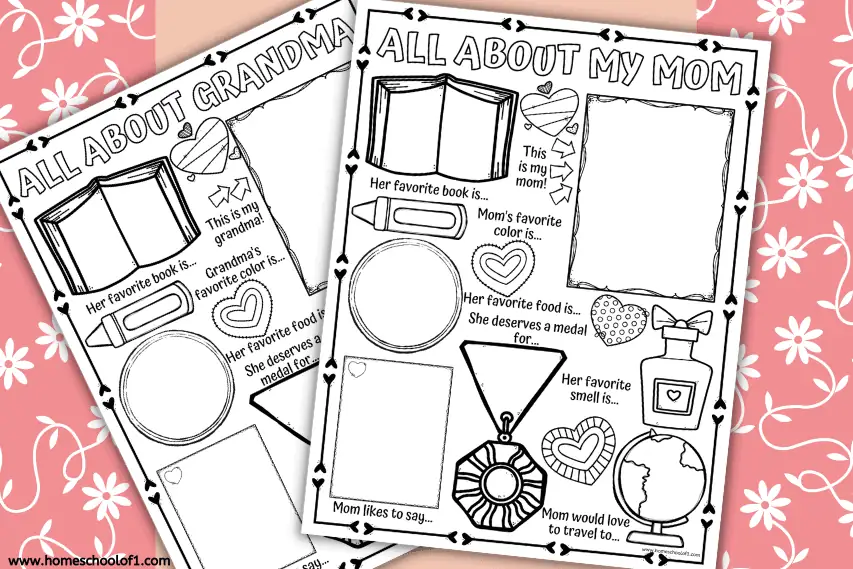 Free All About My Mom Printable (Perfect for Mothers Day)