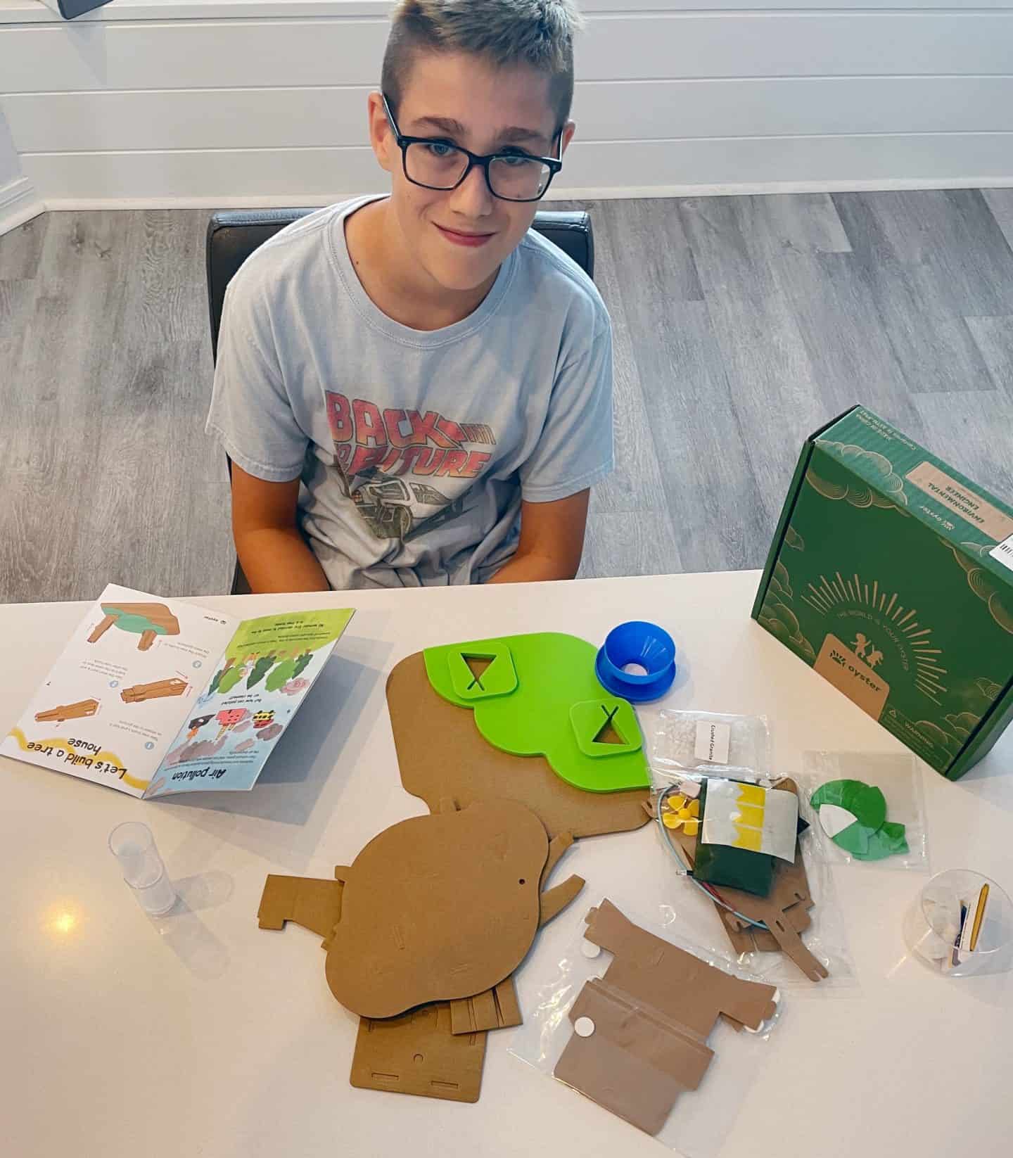 boy with oysterkit stem subscription box