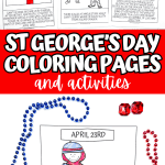 st georges day coloring pages