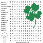 st patrick's day word search