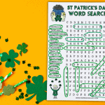 st patrick's day word search free printable