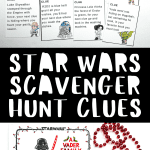star wars scavenger hunt clues