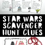 star wars scavenger hunt clues