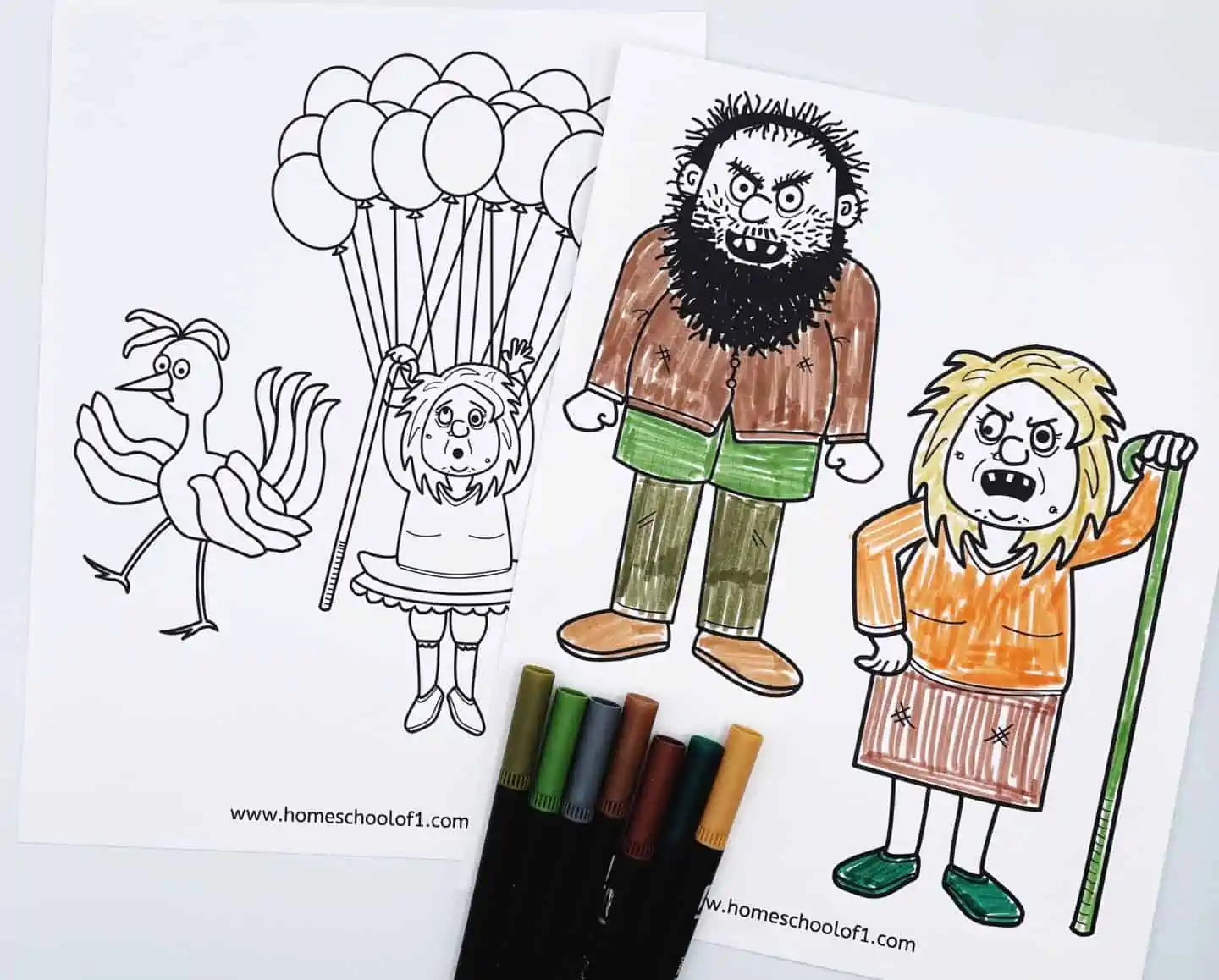 twits coloring pages