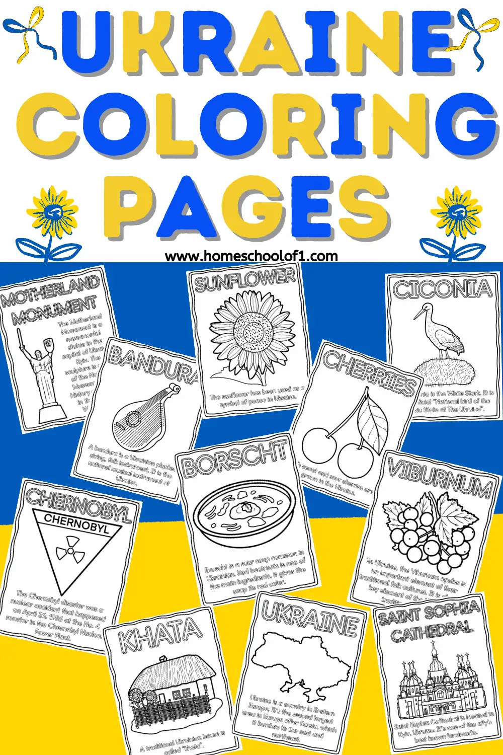ukraine coloring worksheets