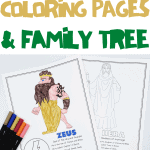 GREEK GODS COLORING PAGES