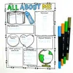 all about me worksheet