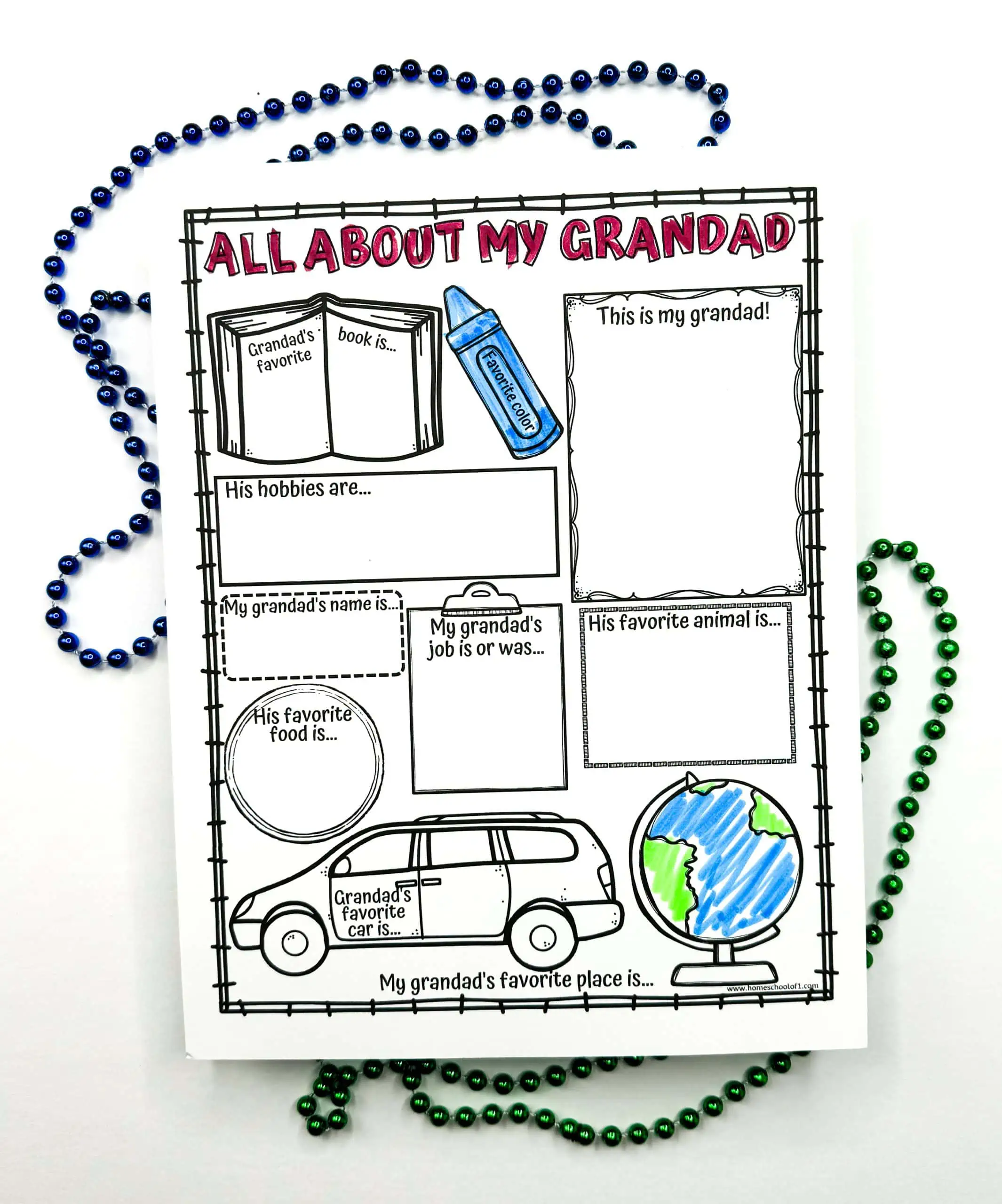 Free All About My Dad Printable (Perfect for Father's Day)