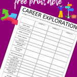 Free career exploration worksheets for middle schoolers