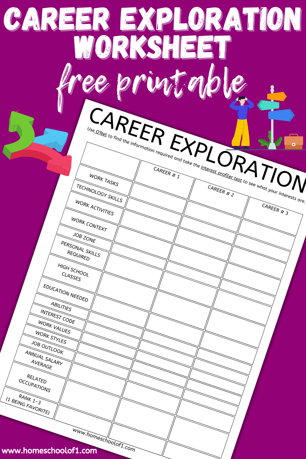 Free Printable Career Worksheets For High School Students