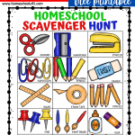 first day of homeschool scavenger hunt