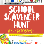 first day of school scavenger hunt