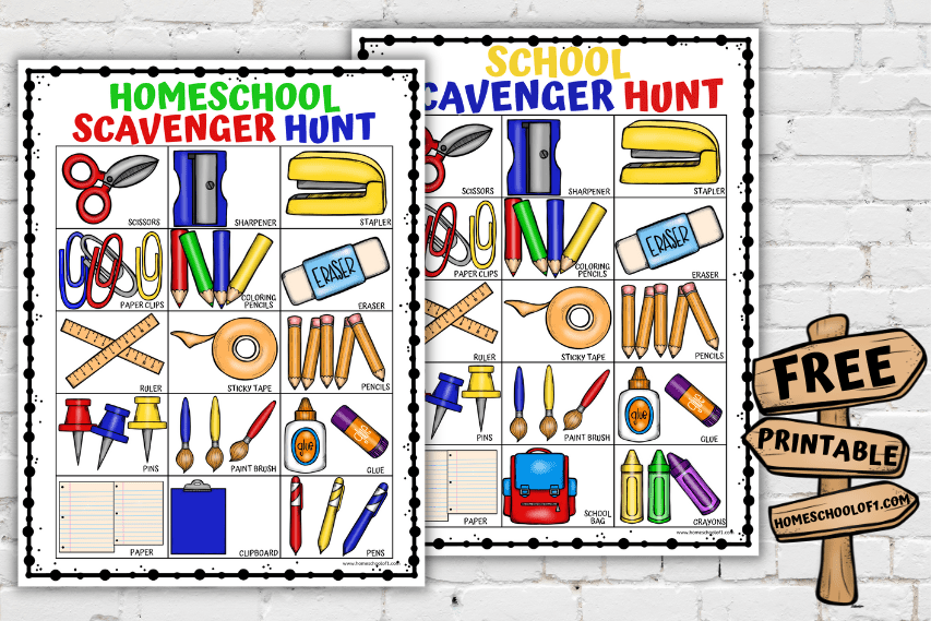 first day of school scavenger hunt