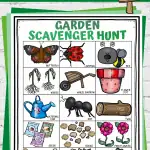 free garden scavenger hunt printable