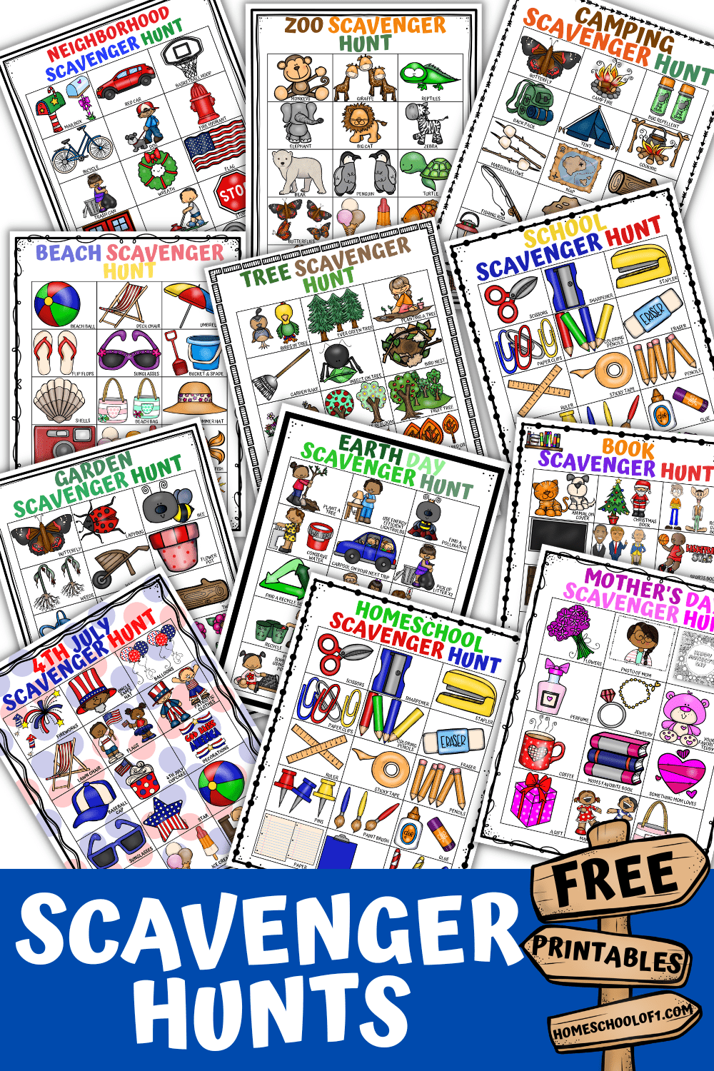 free scavenger hunt printables