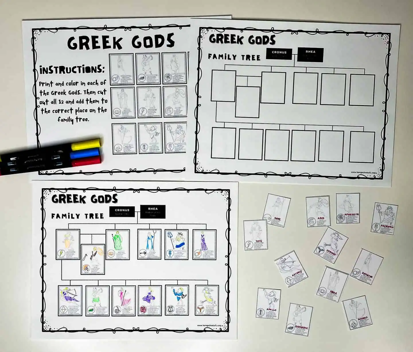 greek gods family tree