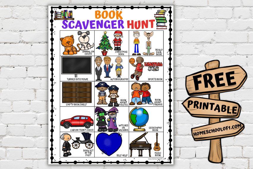 library scavenger hunt printable