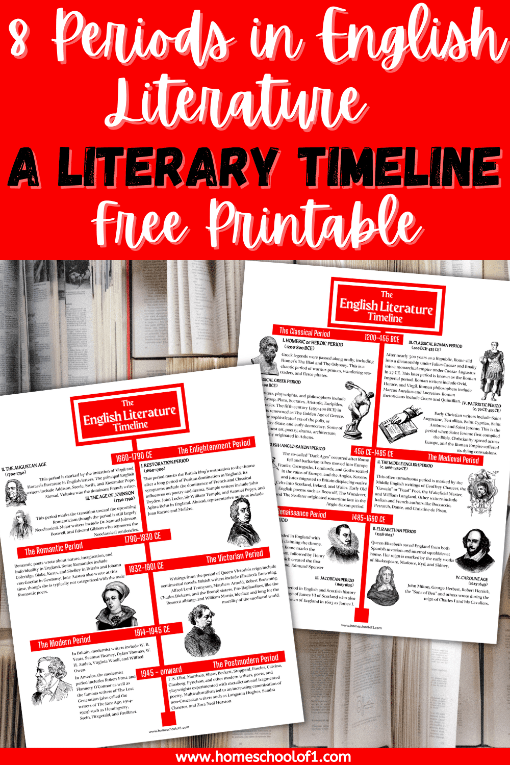 literary timeline