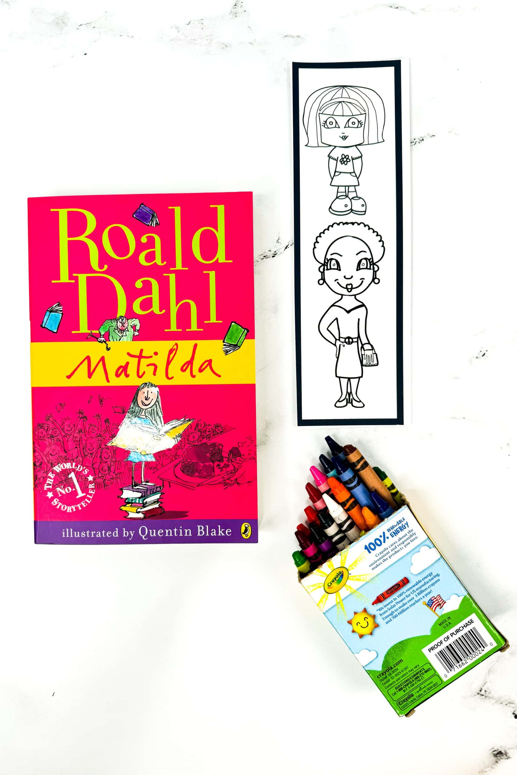 Free Roald Dahl Bookmarks To Color