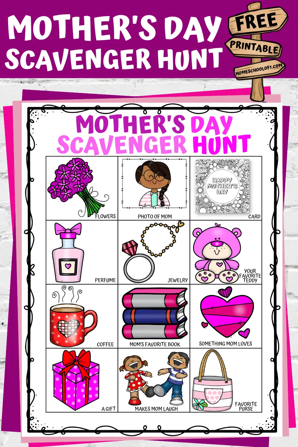 mother's day scavenger hunt 