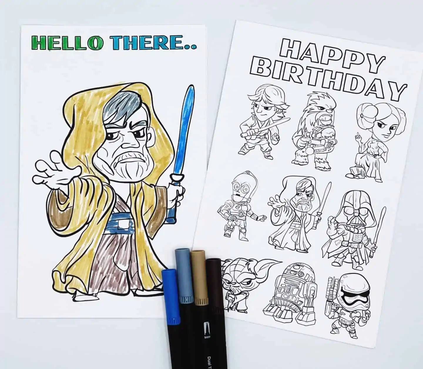 star wars printable cards