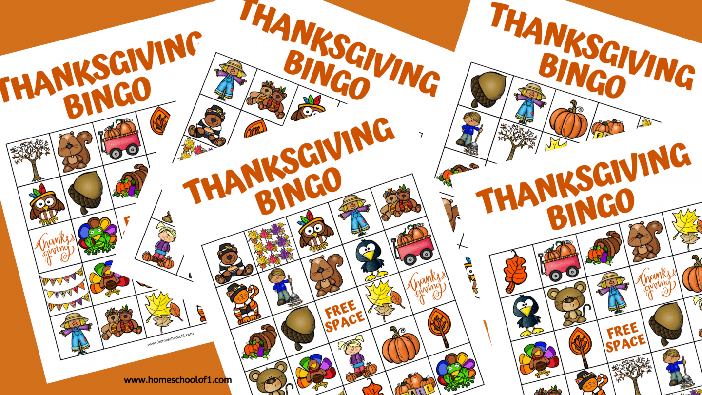 THANKSGIVING BINGO BOARDS