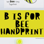 b is for bee handprint
