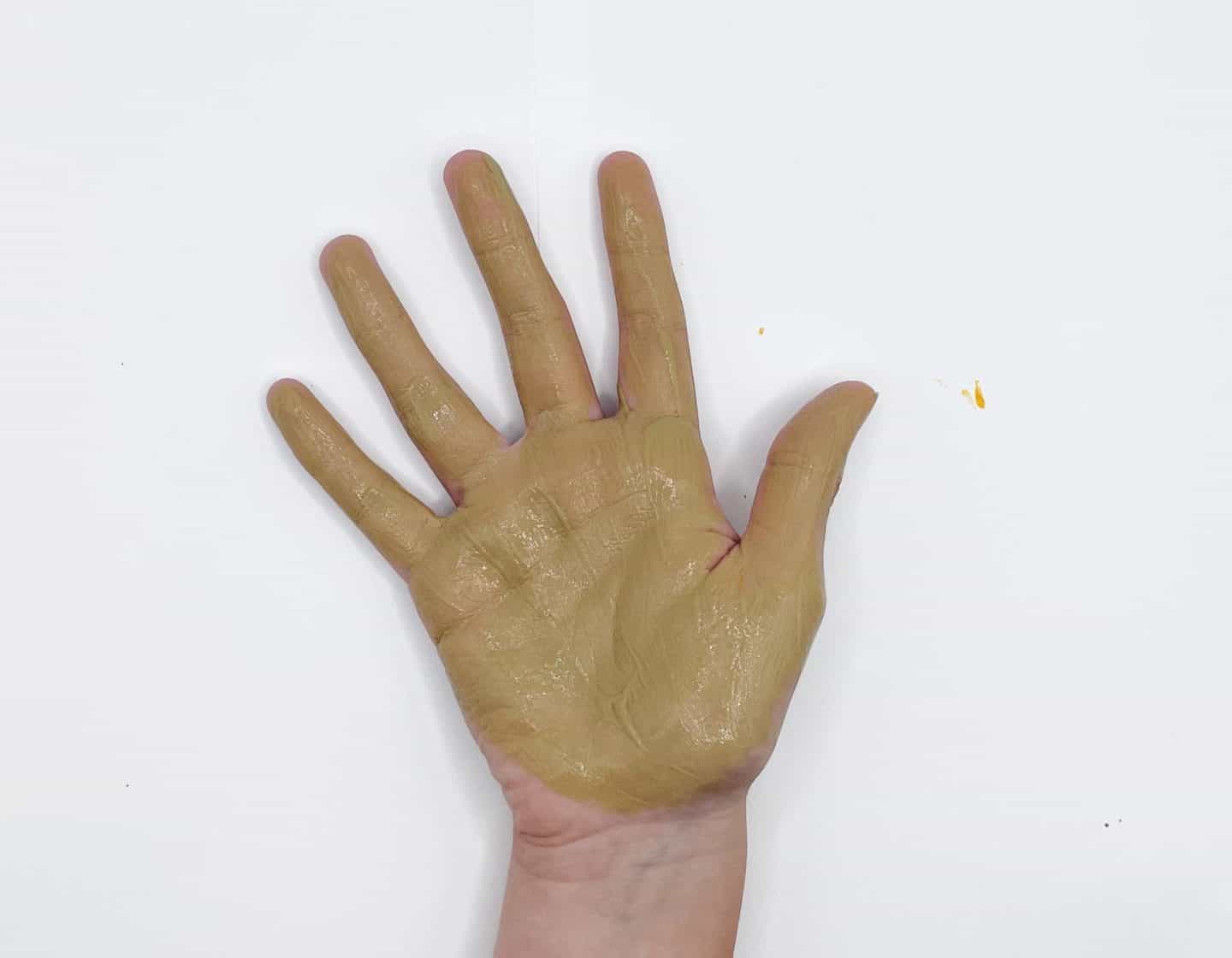 brown handprint right