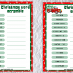 christmas word scramble