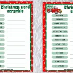 christmas word scramble