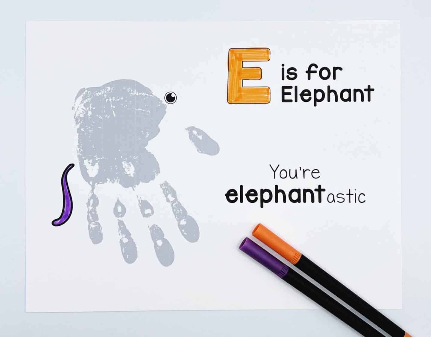 e is for elephant