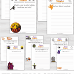 Free Halloween writing prompts for kids with spooky themes like ghosts, costumes, and scary stories—fun printables for October writing.