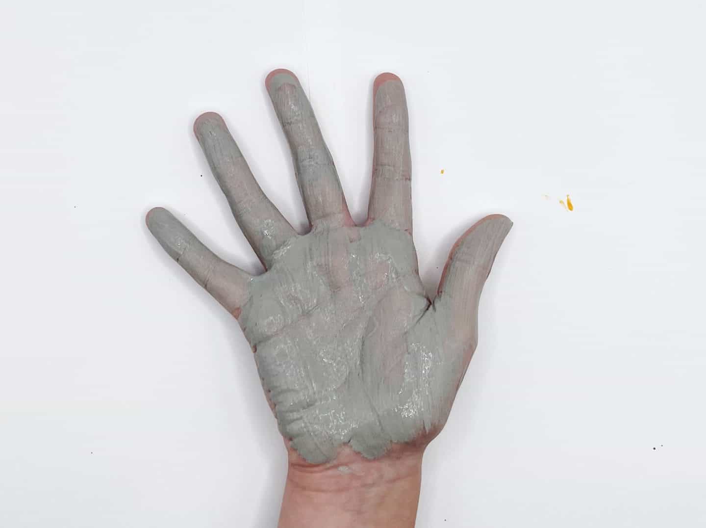 grey handprint