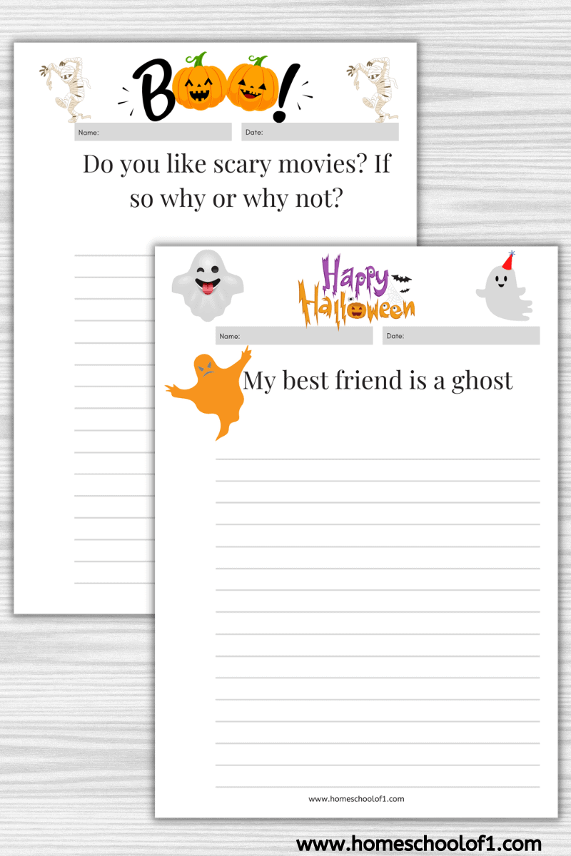 halloween journal prompts