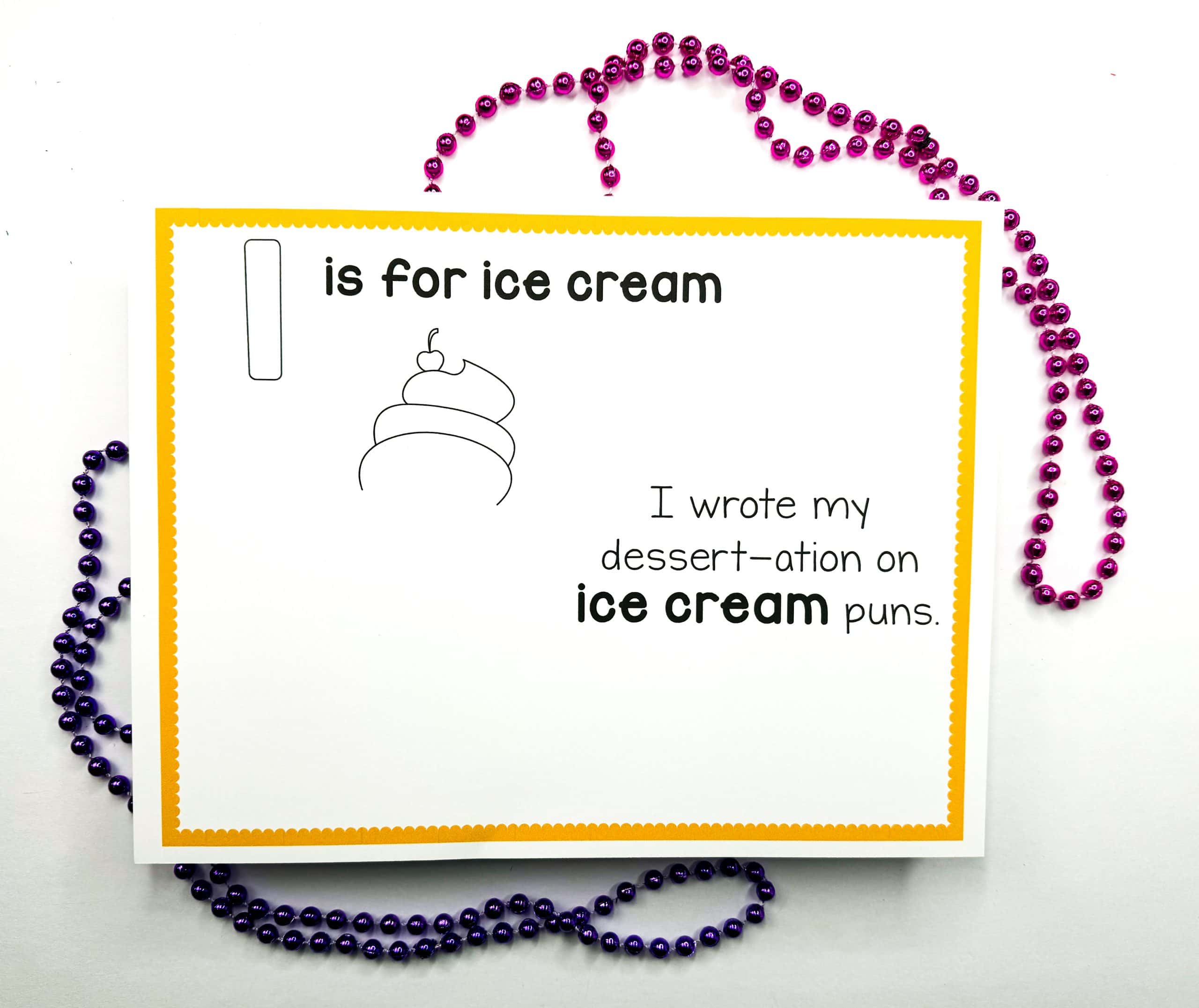 ice cream handprint art